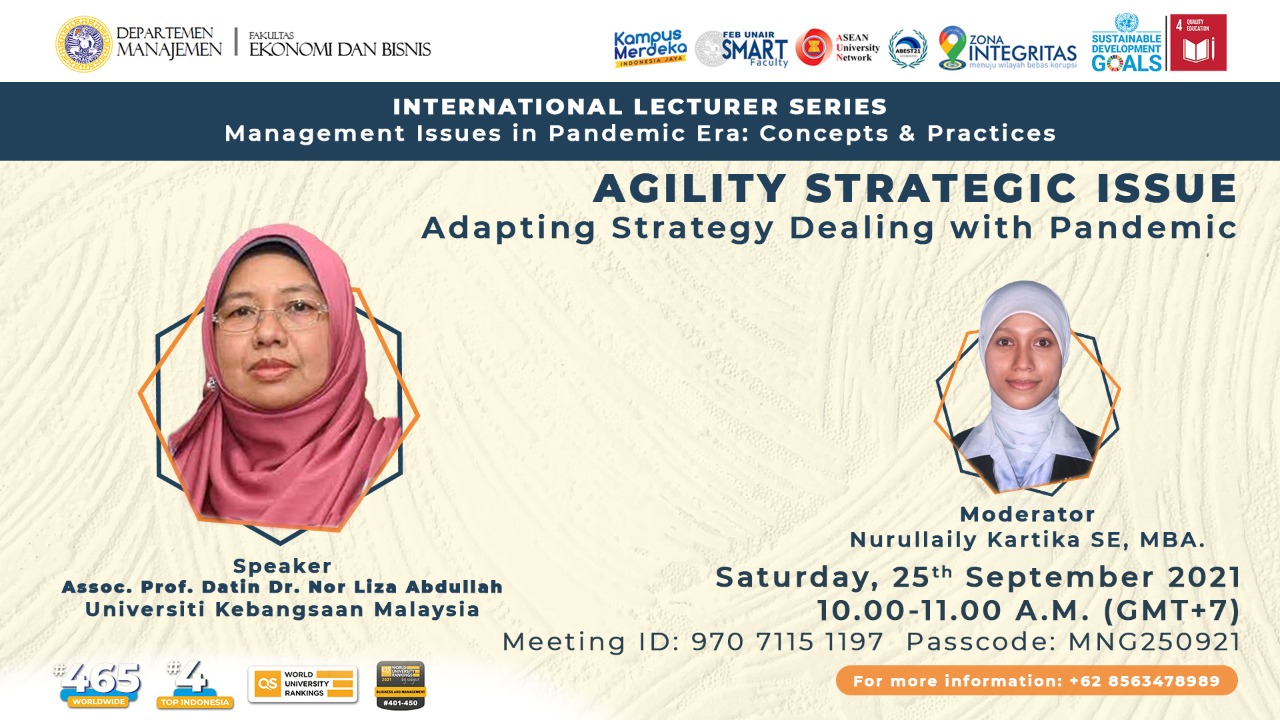 International Lecturer Series: Adapting Strategy Dealing with Pandemic